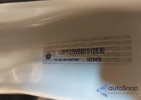 2008 Jeep Compass Limited z USA, uszkodzony, nr VIN 1J8FF57W68D512830